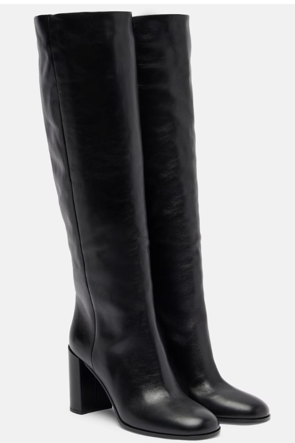 Prada, Leather Knee-High Boots