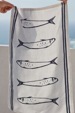 Sardines Tea Towel 