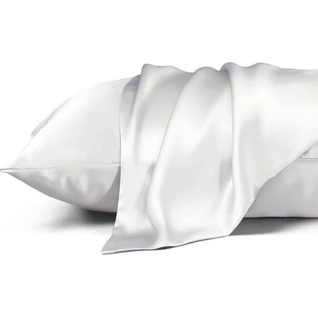 Dafinner Queen Size Mulberry Silk Pillowcase,cooling Pillow Cases With Hidden Zipper,smooth Breathable Pillowslip Helps Skin 2 Pack(20&quot;x30&quot;,white)