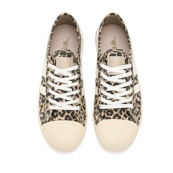 Gola Coaster Leopard Print Womens Trainers Clb850-Zw