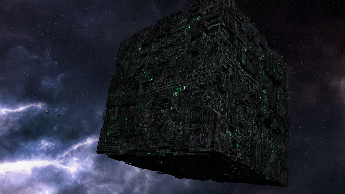 A Borg Cube from Star Trek