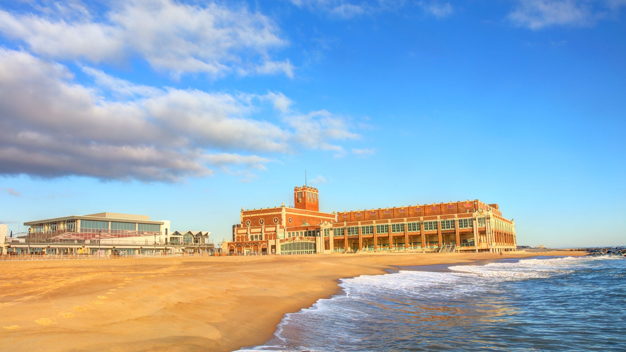 The shoreline at Asbury Park, New Jersey.