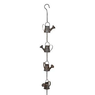 London Ornaments Watering Can Rain Decorative Rain Chain 100cm Long Water Feature or Downpipe
