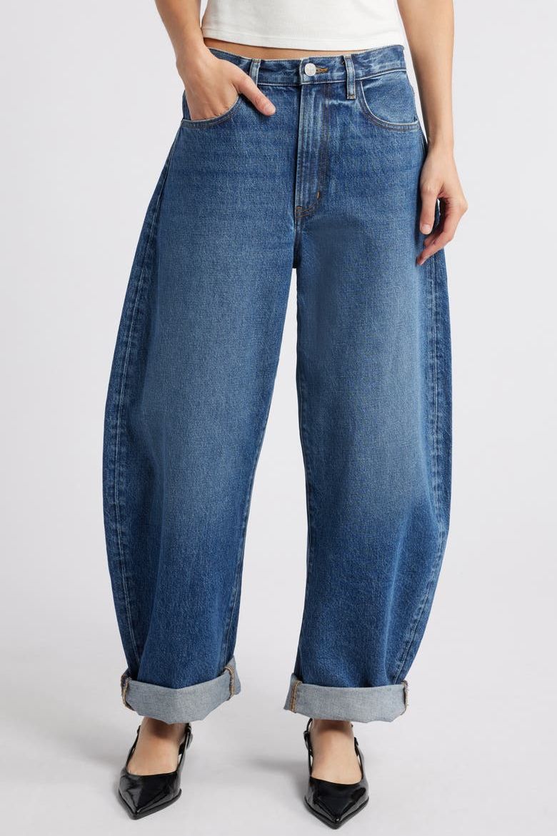 Bubble Nonstretch Baggy Jeans
