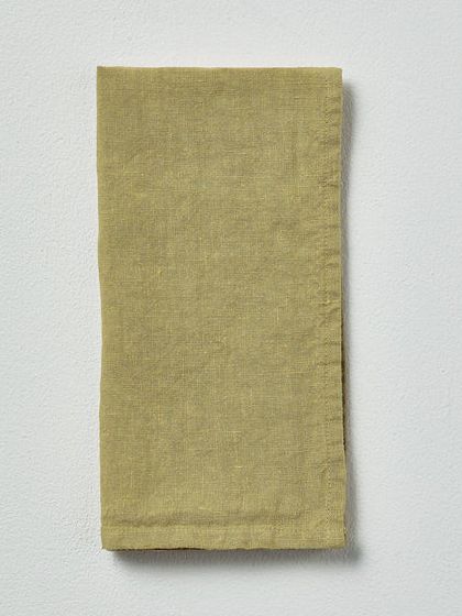 Washed Linen Napkin | Celery