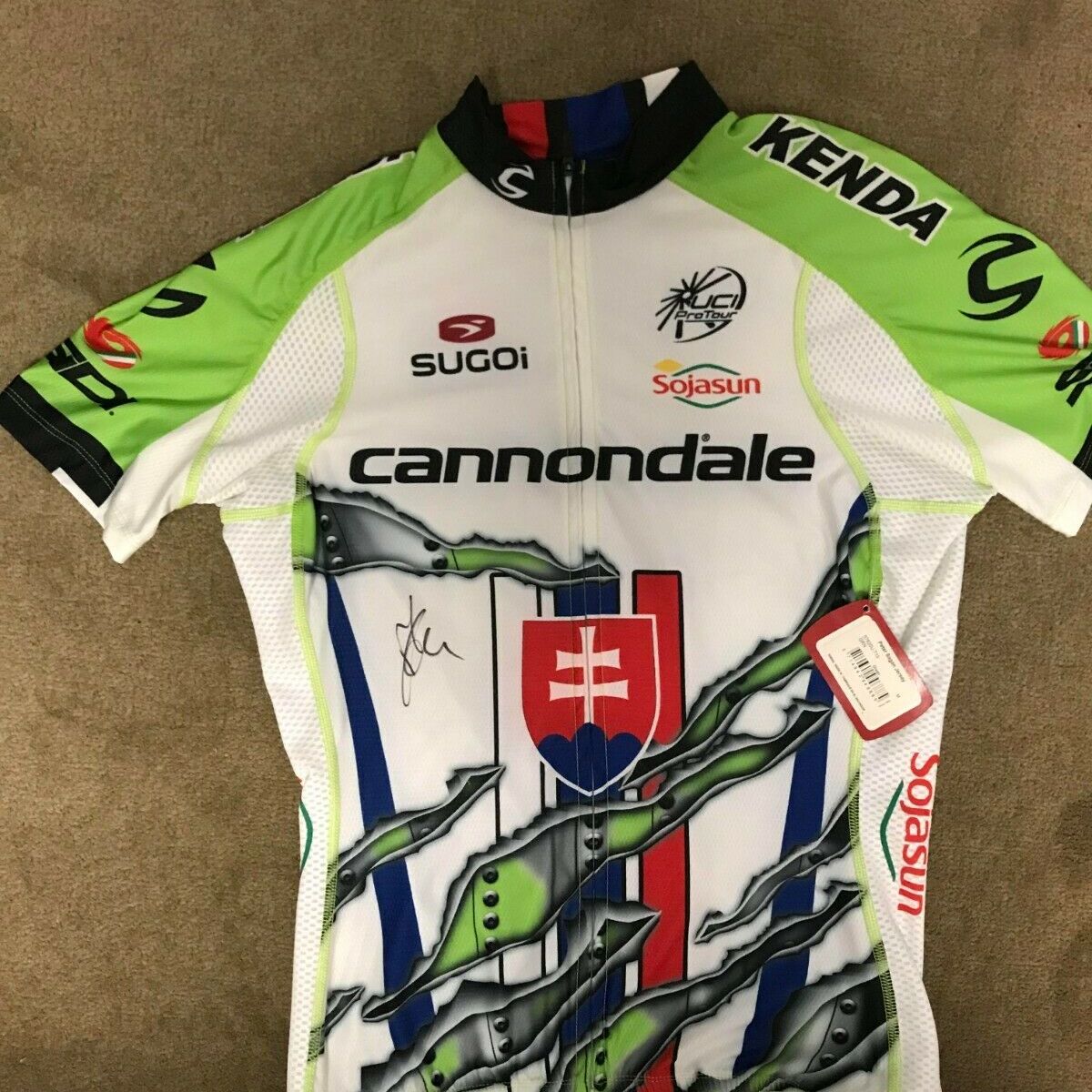 Maillot Cycliste Vert Peter Sagan 2013 – Le Coq Sportif – Taille L