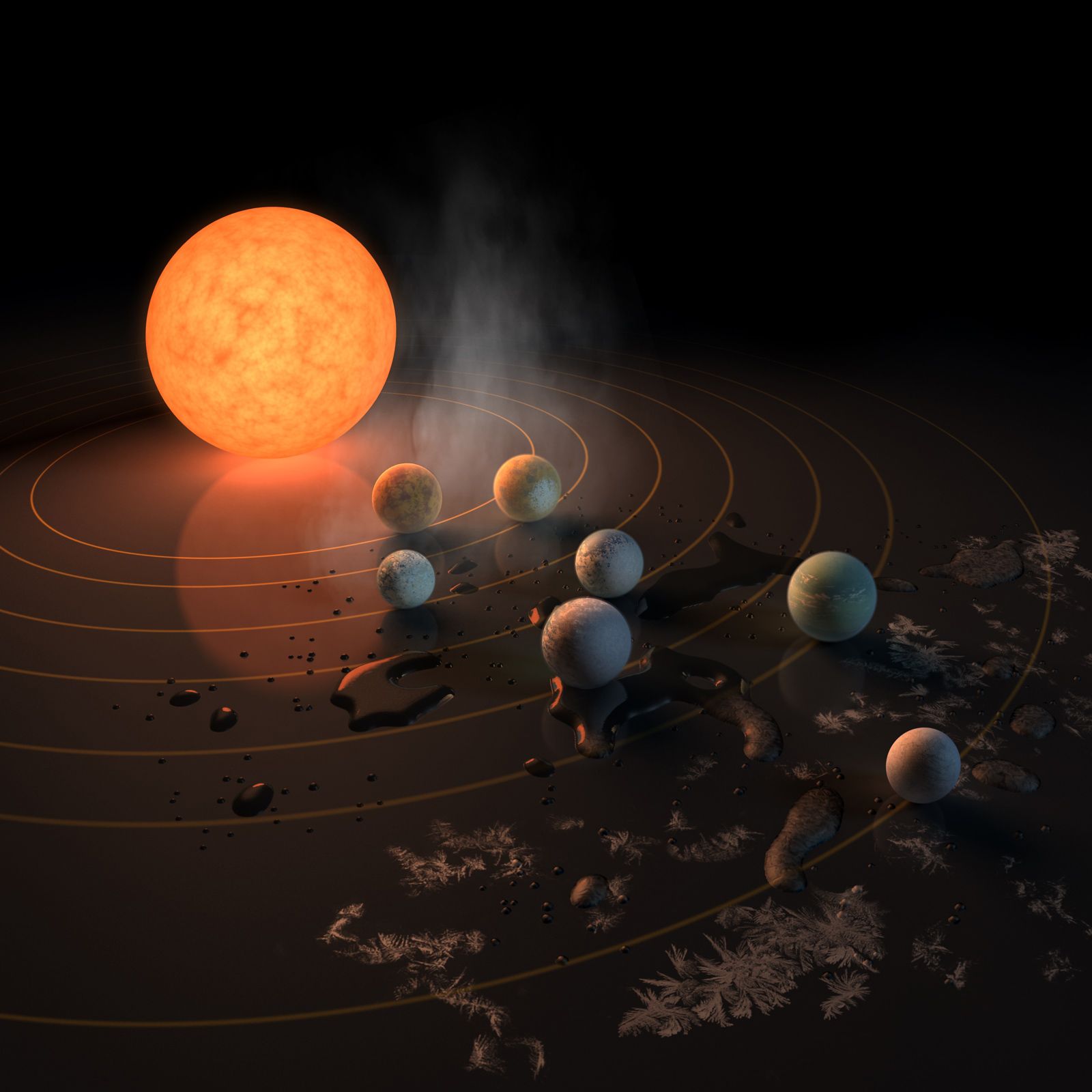 Exoplanet Tour: Meet the 7 Earth-Size Planets of TRAPPIST-1 | Space