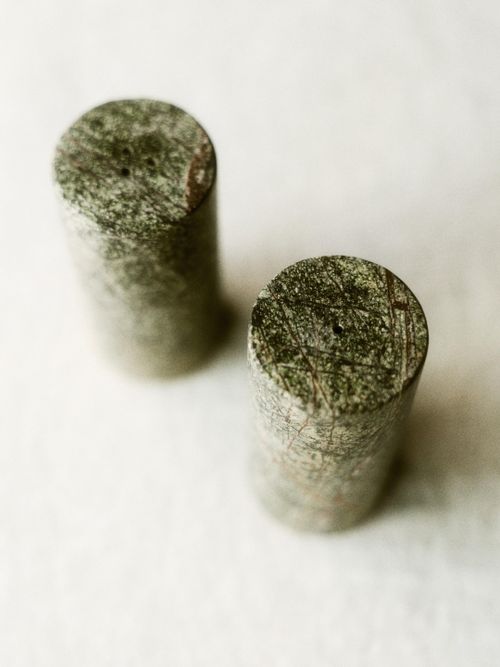 Marble Salt and Pepper Shakers