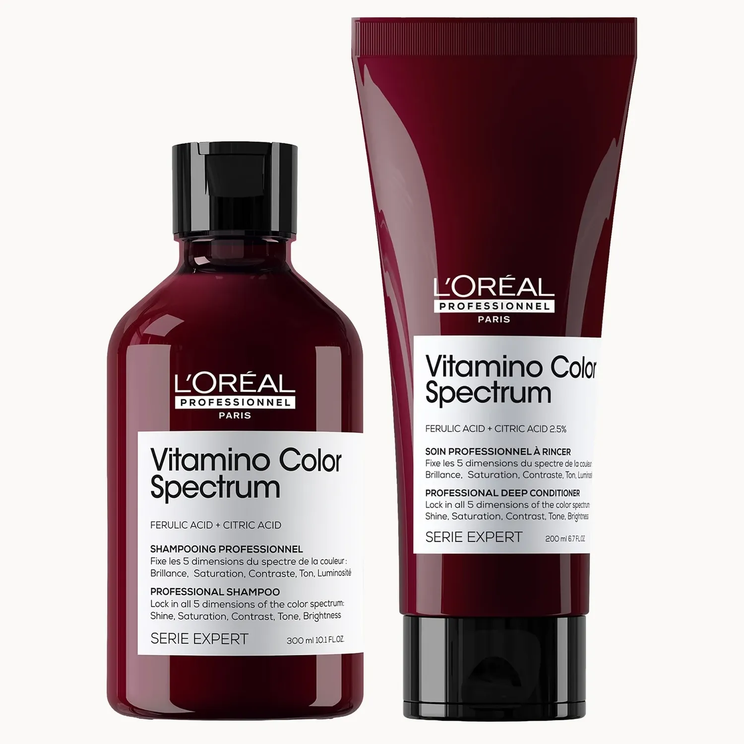 L'or&amp;eacute;al Professionnel Vitamino Color Spectrum Shampoo 300ml &amp;amp; Conditioner 200ml for Coloured Hair, Lock in Colour for 100 Days