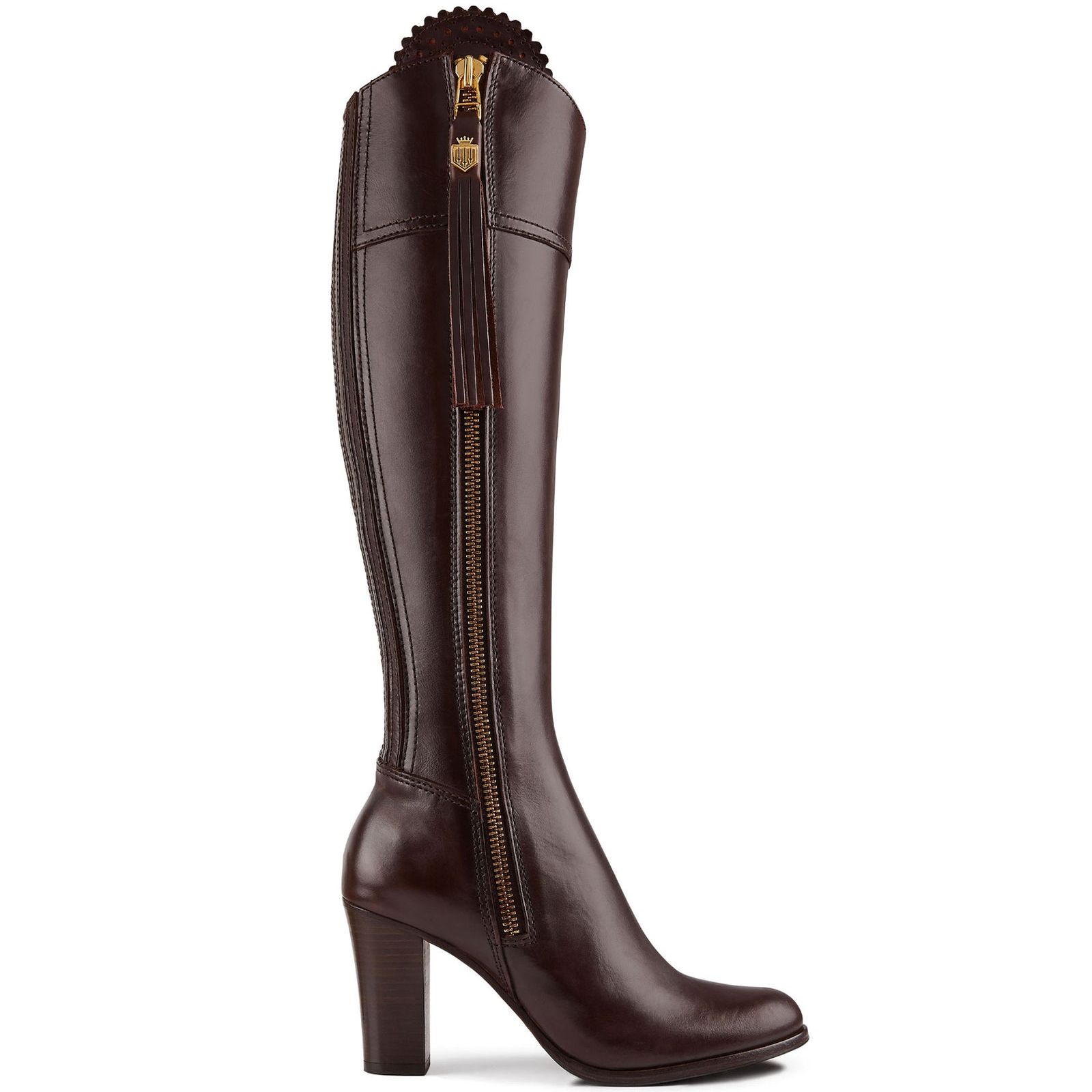 High Heeled Regina (regular Fit) - Mahogany Leather