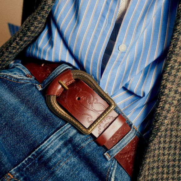 Suzie Belt - Heritage Leather Smooth Chocolate - Bovine Leather - S&amp;eacute;zane