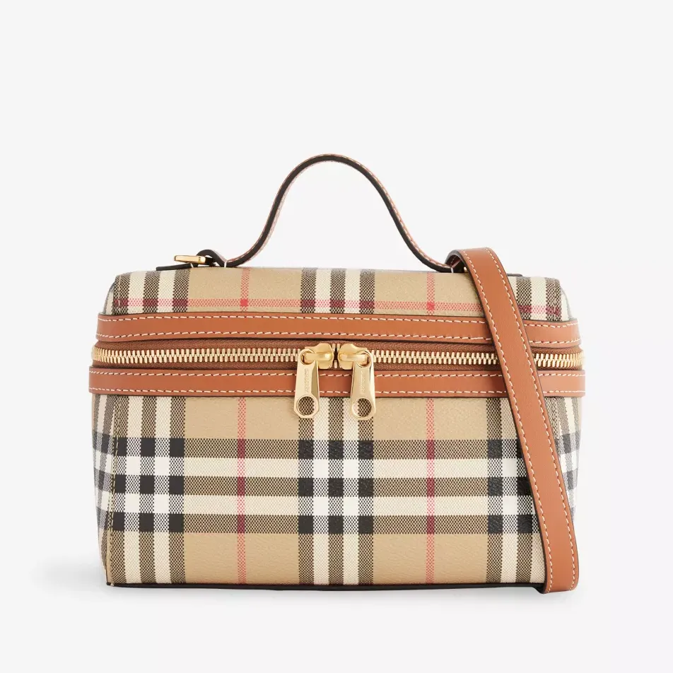 Vanity Faux-Leather Cross Body Bag