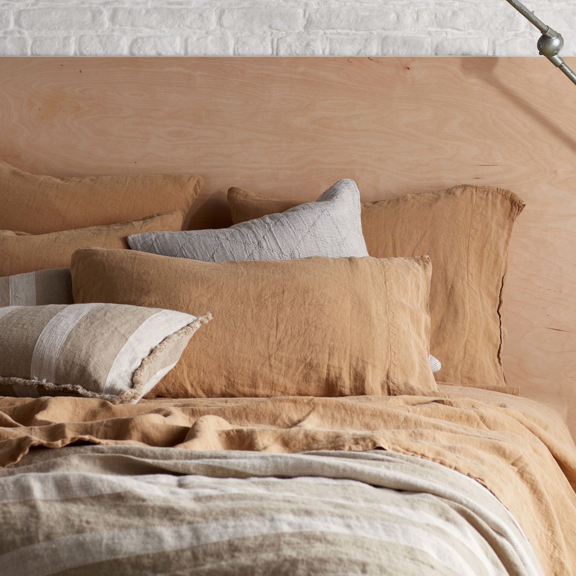 Cumin 100% Linen Housewife Pillowcase - Standard