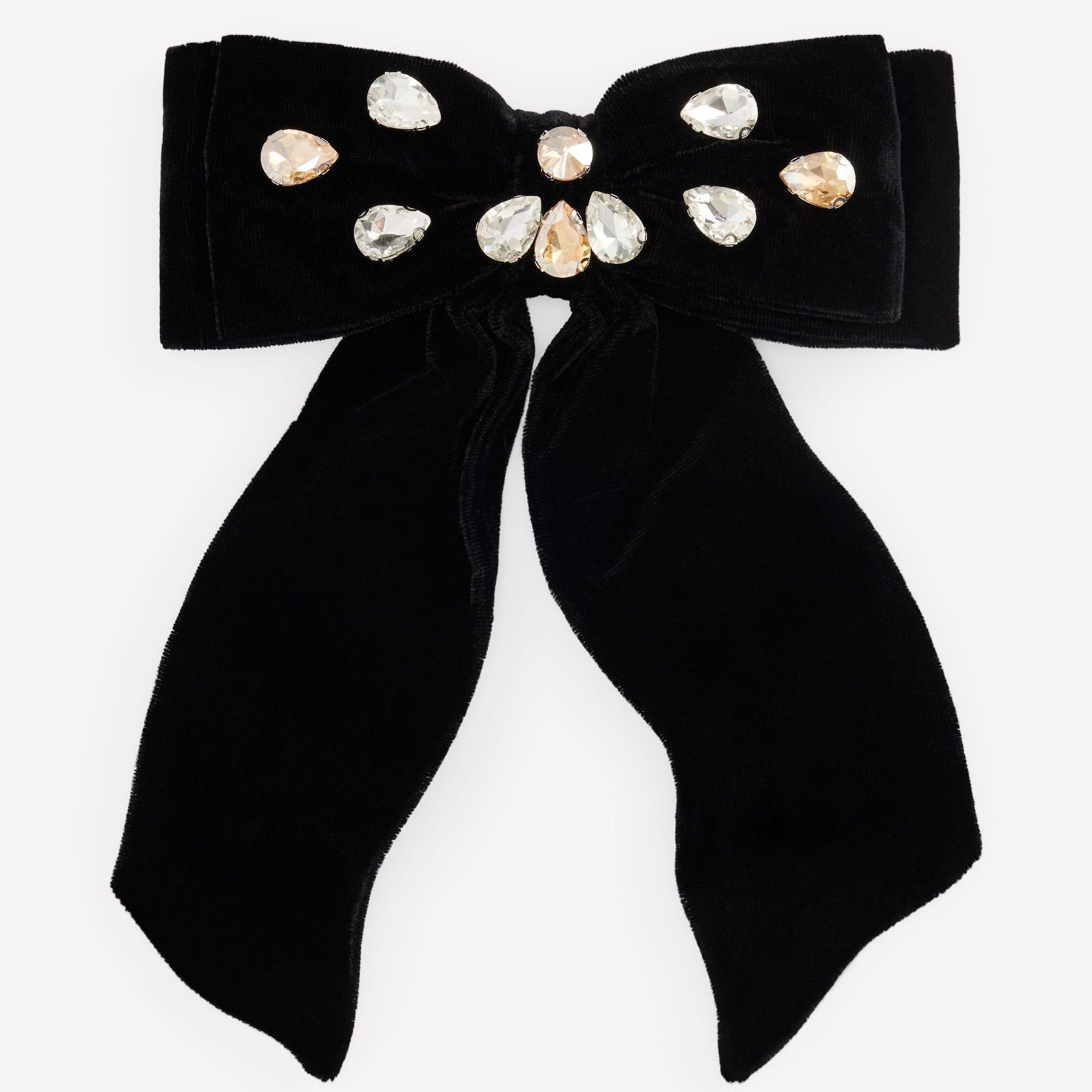 Embellished Bow-Black