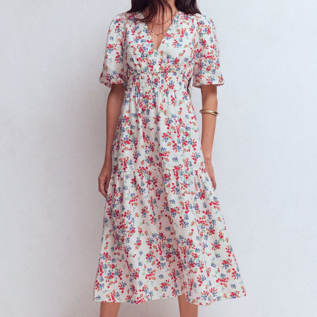 Boden Irene Linen Midi Dress