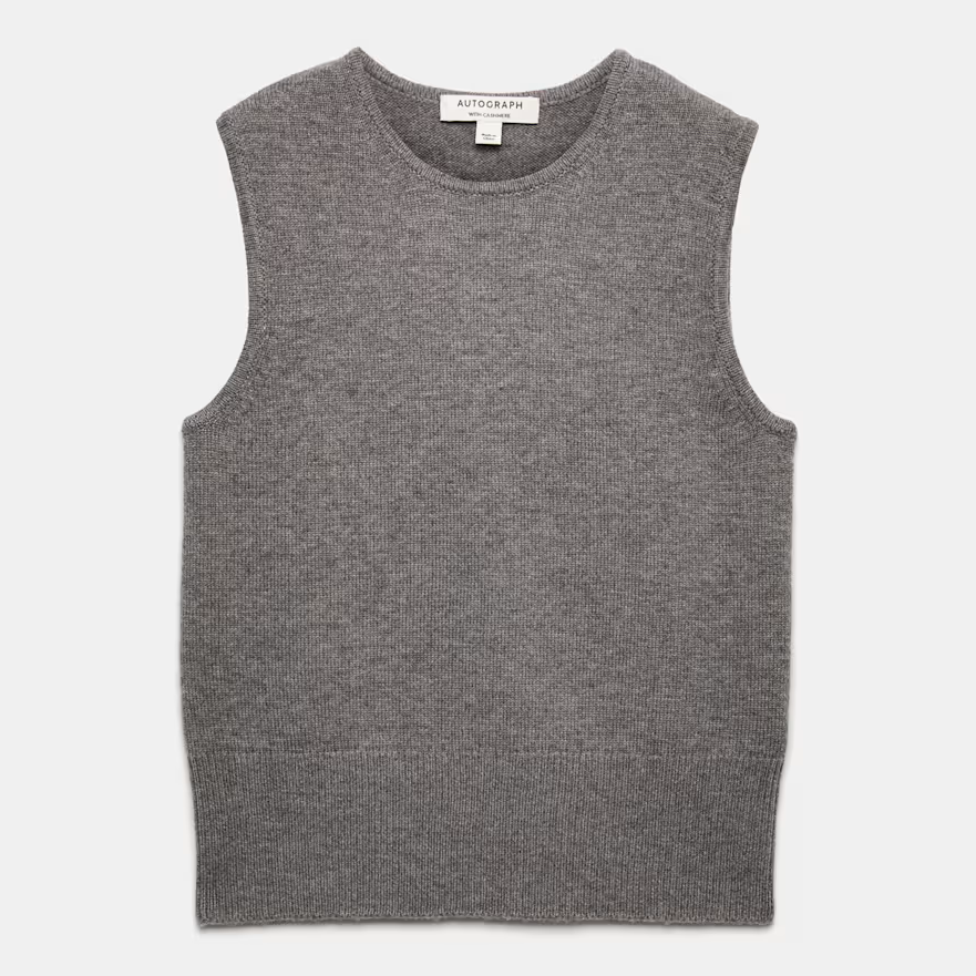 Autograph, Merino Wool Knitted Vest Top