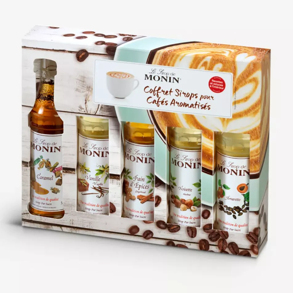 Flavoured Coffee Syrups Sampler Set 5 X 50ml