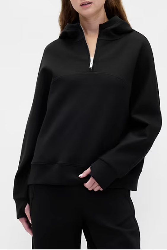 Gap, Gapfit Oversized Quarter-Zip Hoodie