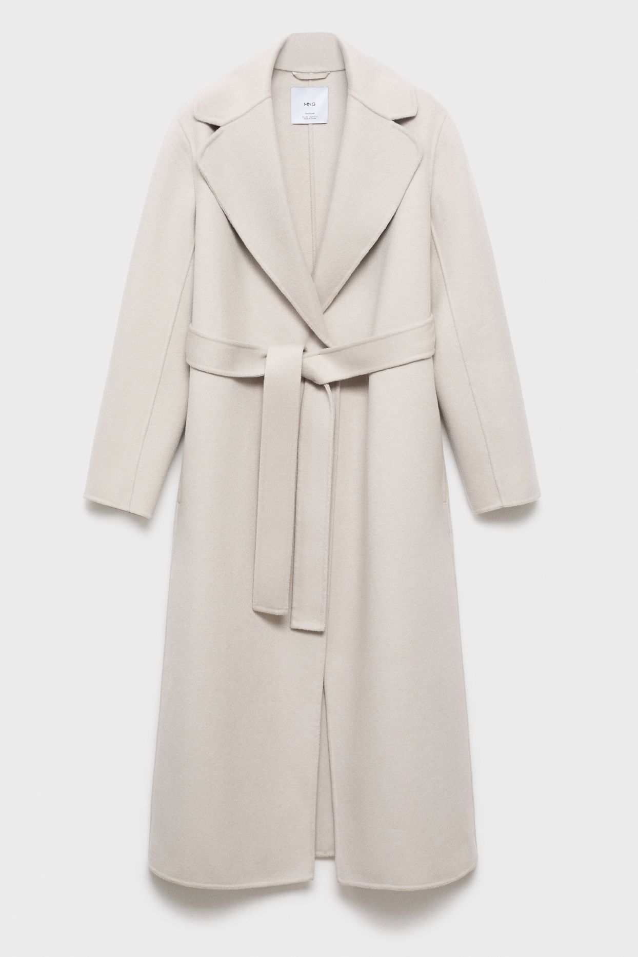 Handmade Wool Coat With Belt - Women | Mango Usa