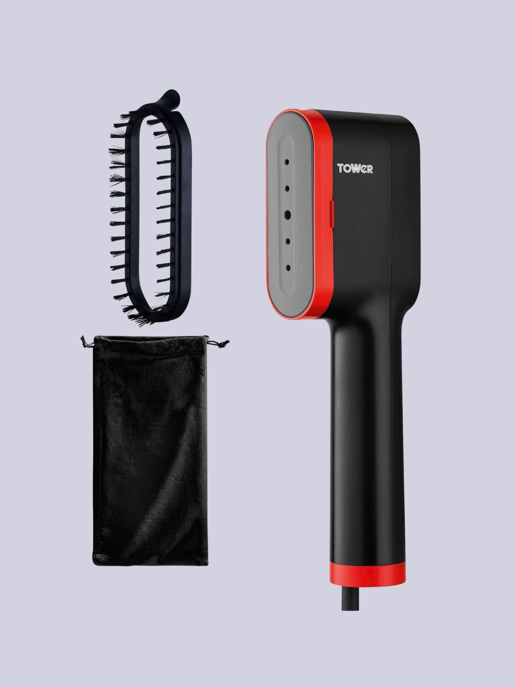 Tower Red Ceraglide Handheld Garment Steamer - Size One