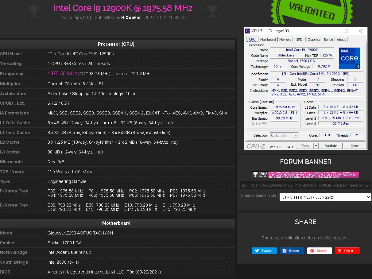 Intel's Core i9-12900K Just Hit 8 GHz Along With DDR5-8300 | Tom's