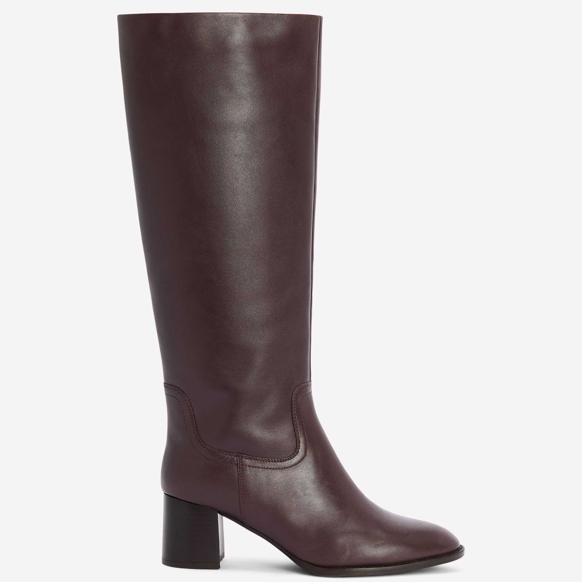 Skye Smart Knee Boots-Dark Cherry