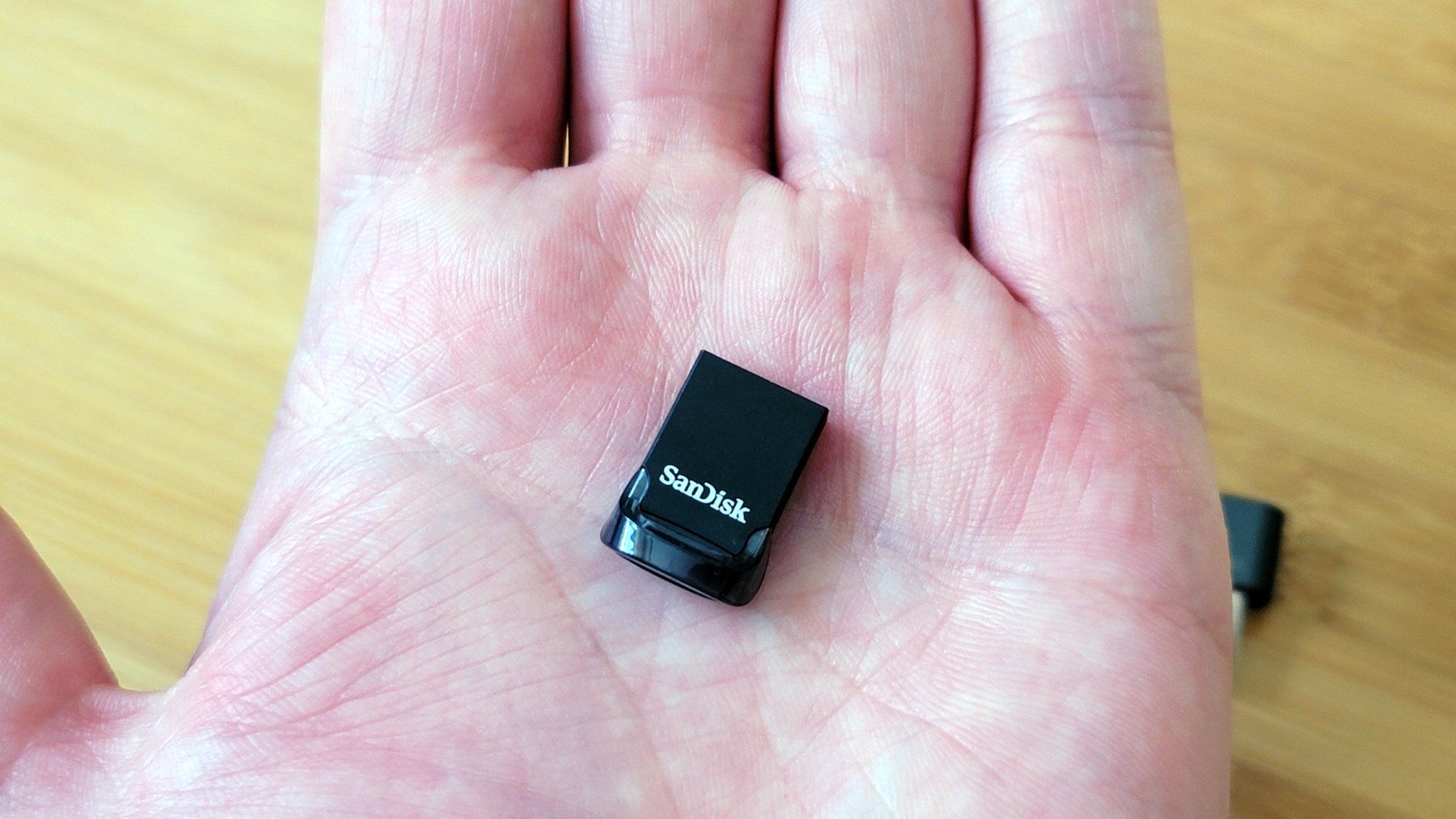 Sandisk Ultra Fit Usb Flash Drive In Hand