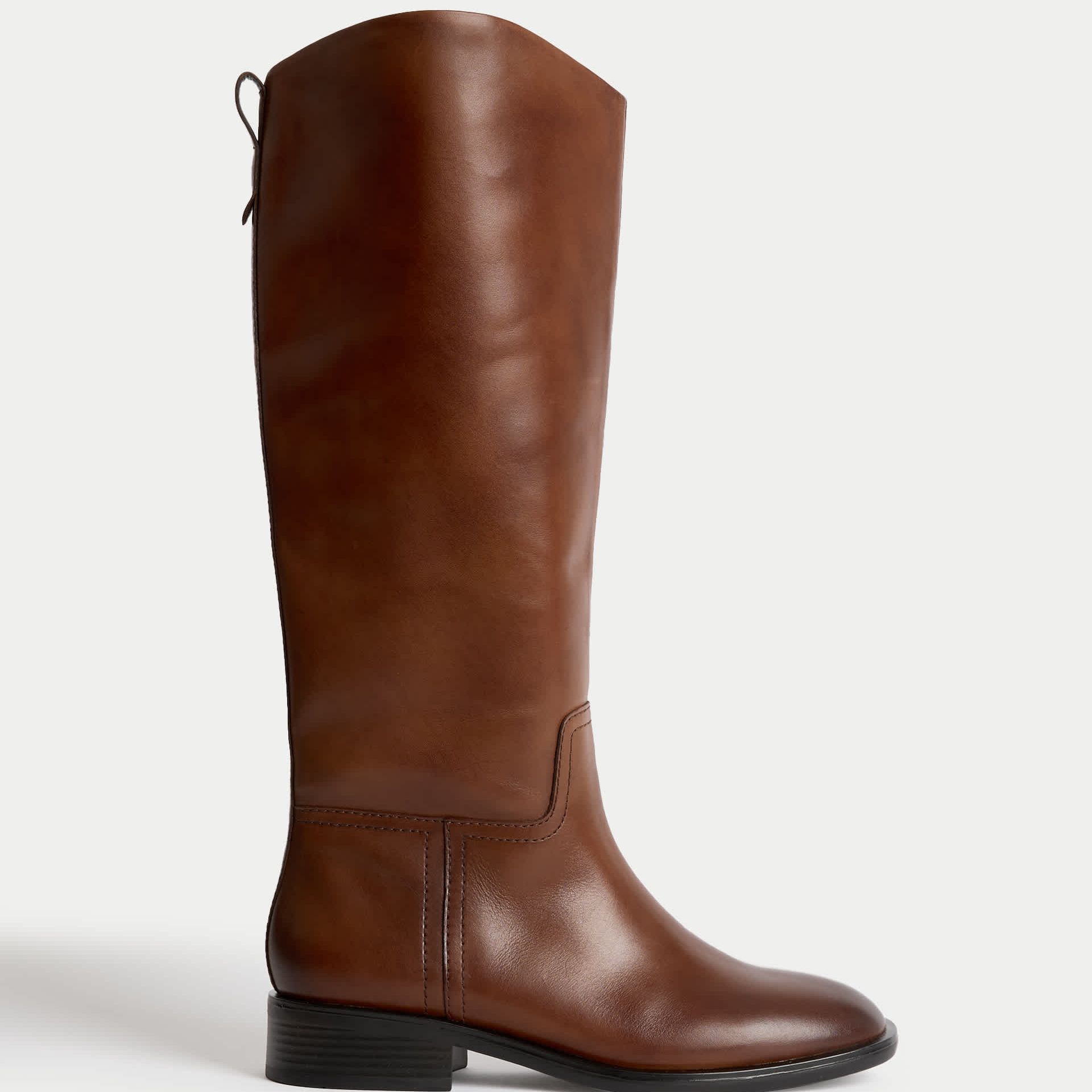 Leather Riding Knee High Boots