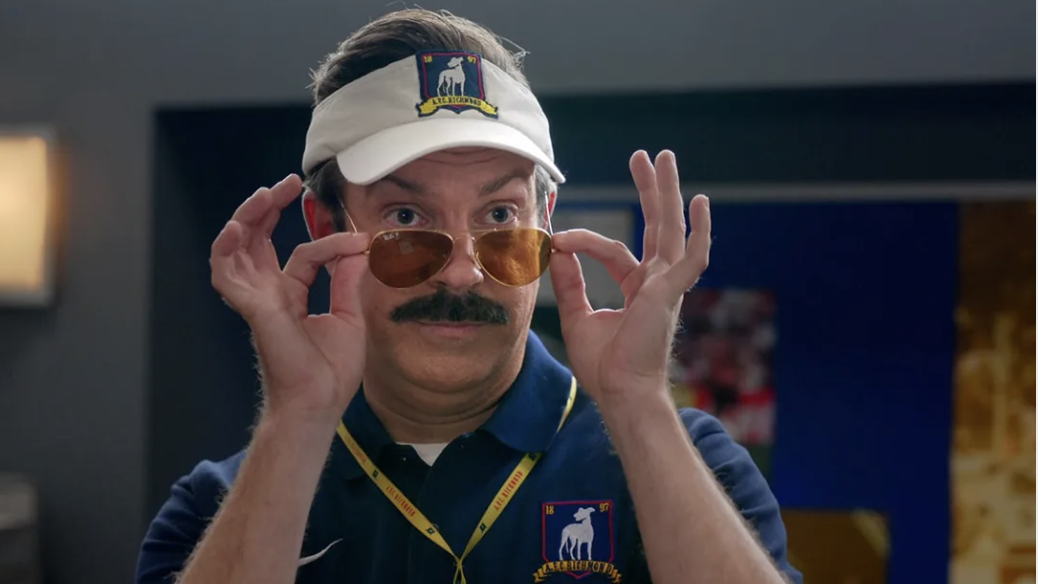 an image of Jason Sudeikis as Ted Lasso in Ted Lasso S4