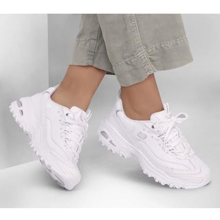 Skechers Women's D'lites Fresh Start Trainer , White, 6.5 Uk