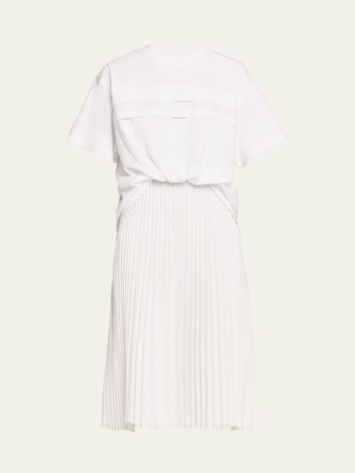 French-Tuck T-Shirt Combo Dress