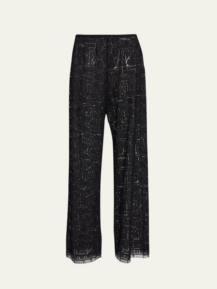 Daniel Wide-Leg Lace Pants