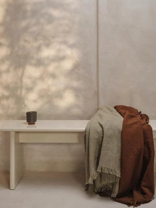 Weaver Throw - Grey Green