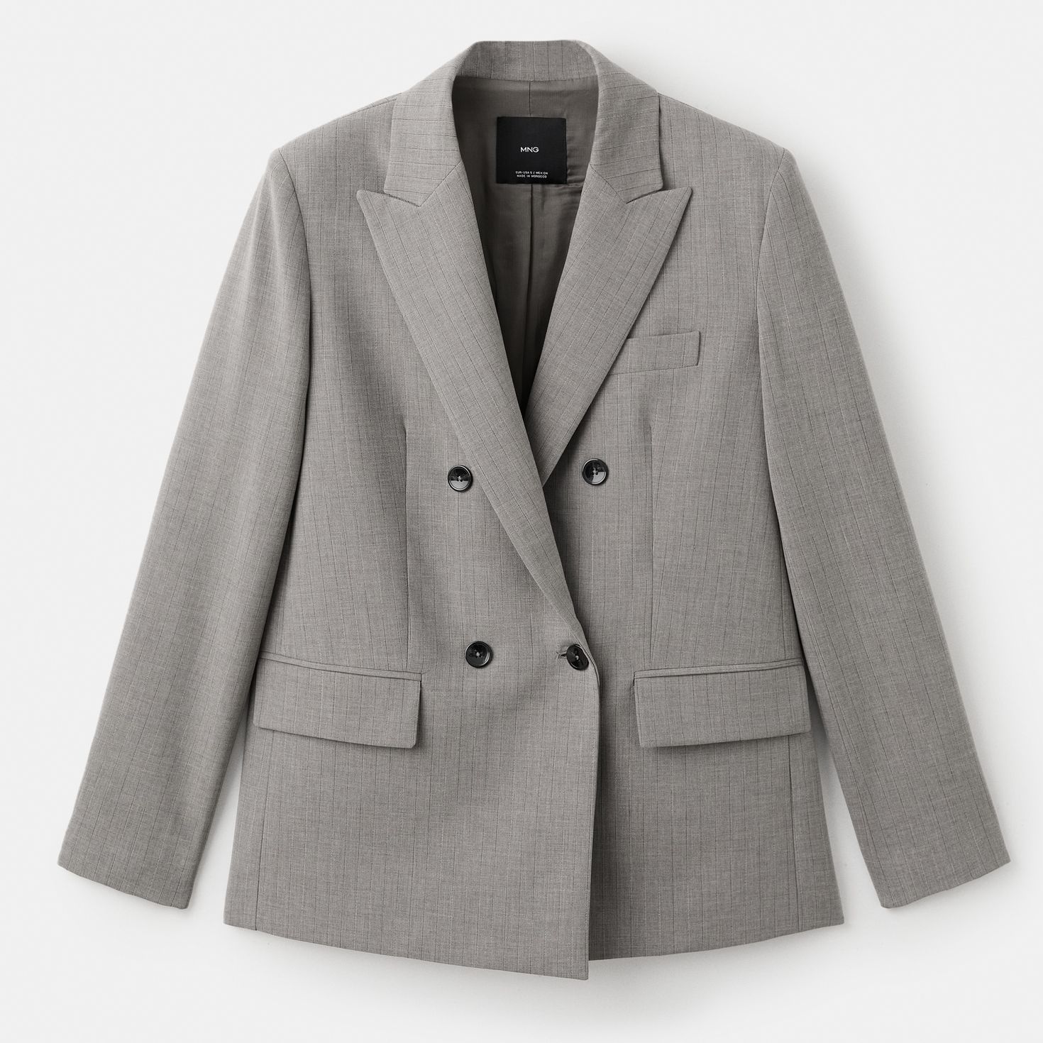 Double-Breasted Wool Blend Blazer - Women | Mango United Kingdom