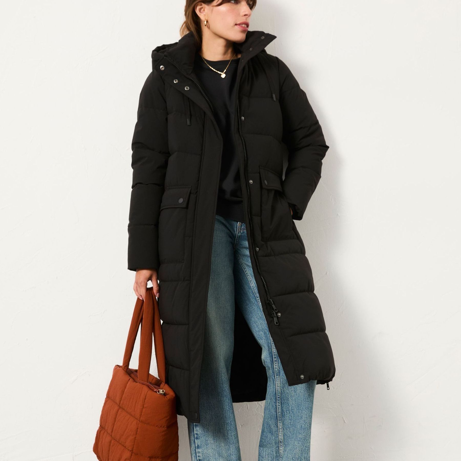 Harley Black Longline Puffer Coat