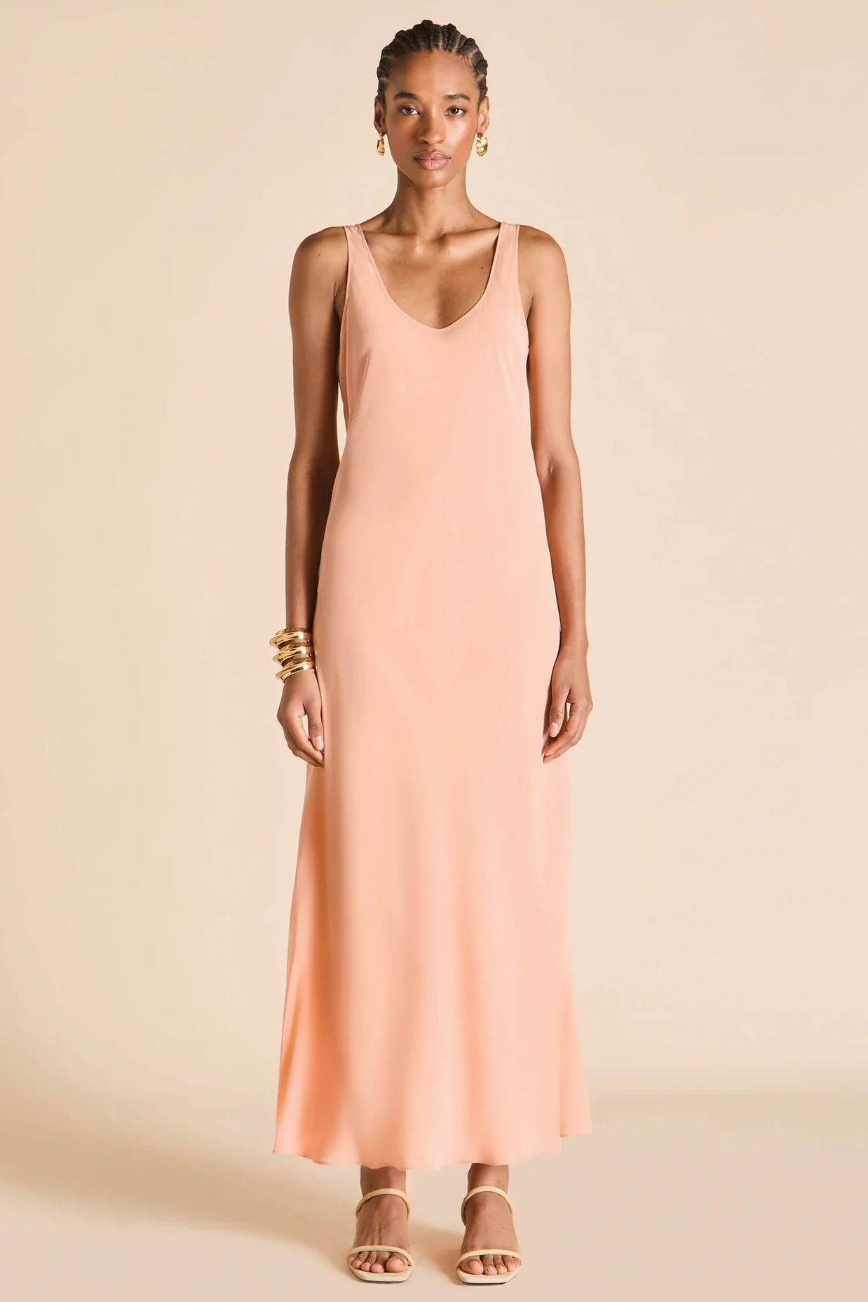 Olivia von Halle Dali Tangerine Dress