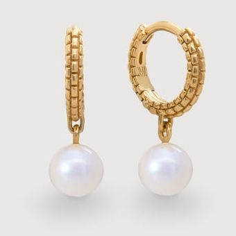 Monica Vinader Pearl Earrings
