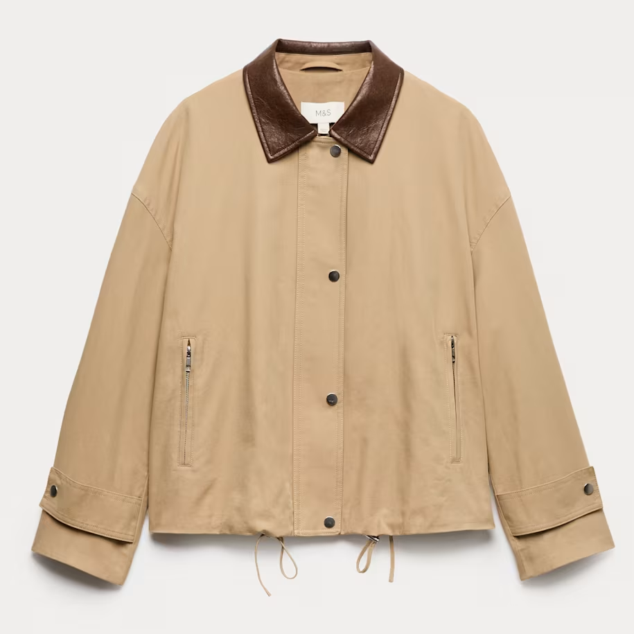M&amp;amp;S, Cotton Rich Bomber Jacket