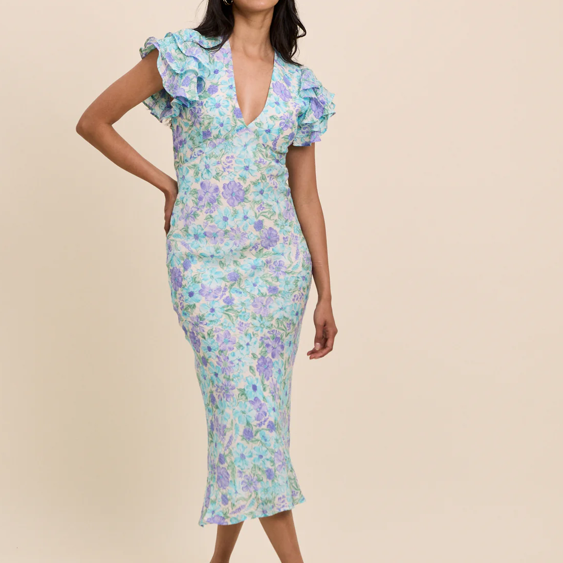 Nobody's Child, Floral Midi Dress