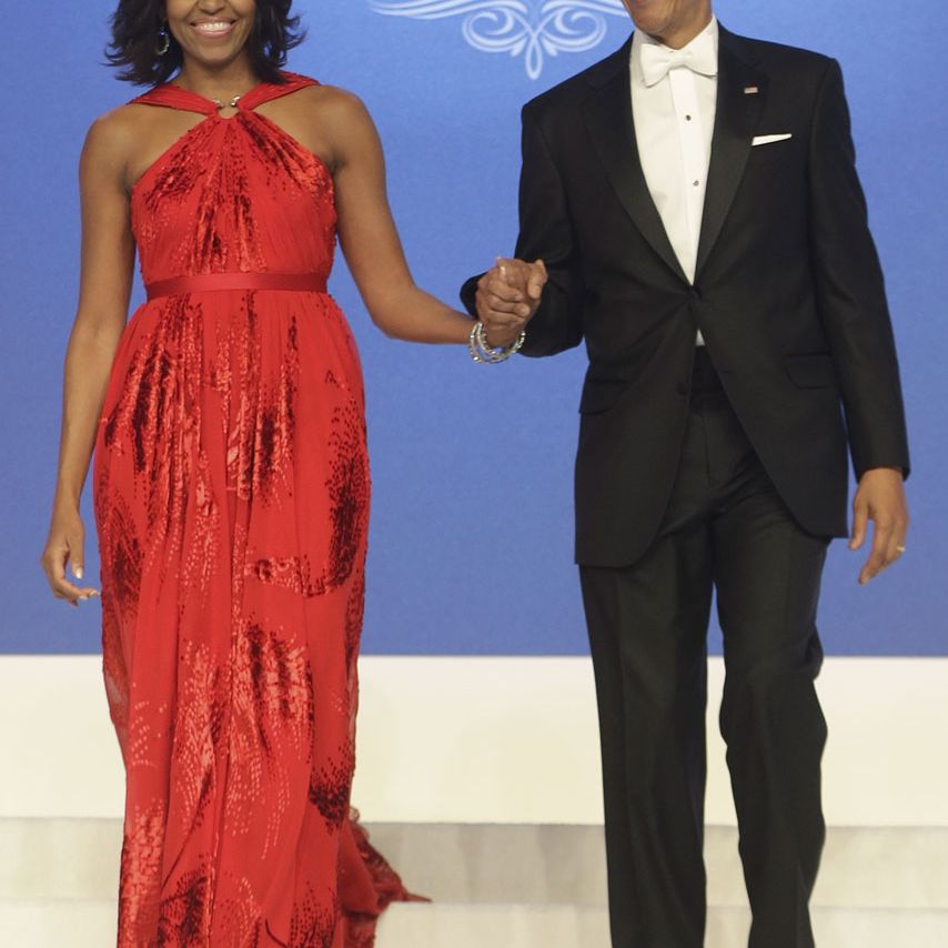 Michelle Obama stuns in red Jason Wu gown at president's inauguration ball  | Marie Claire UK