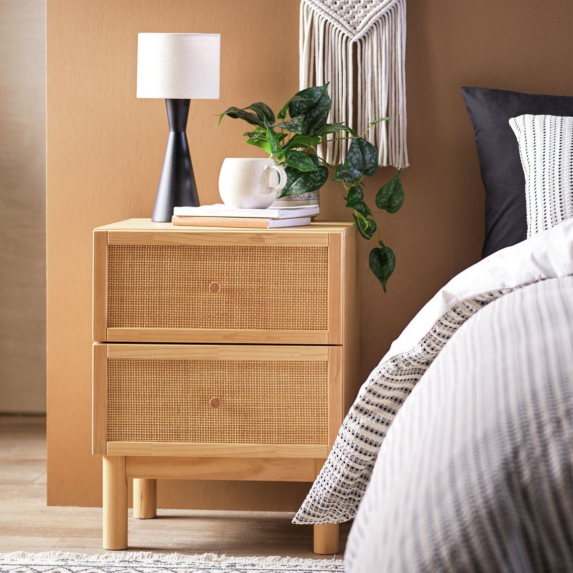 Habitat Simone 2 Drawer Bedside Table