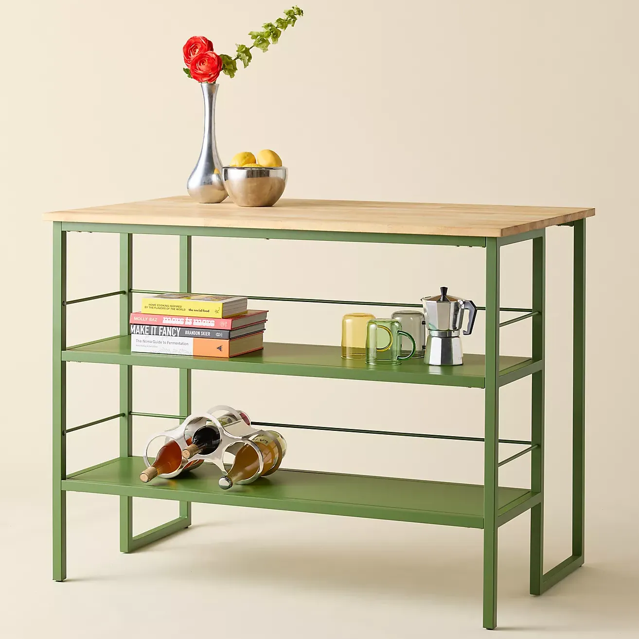 Alana Metal Kitchen Island