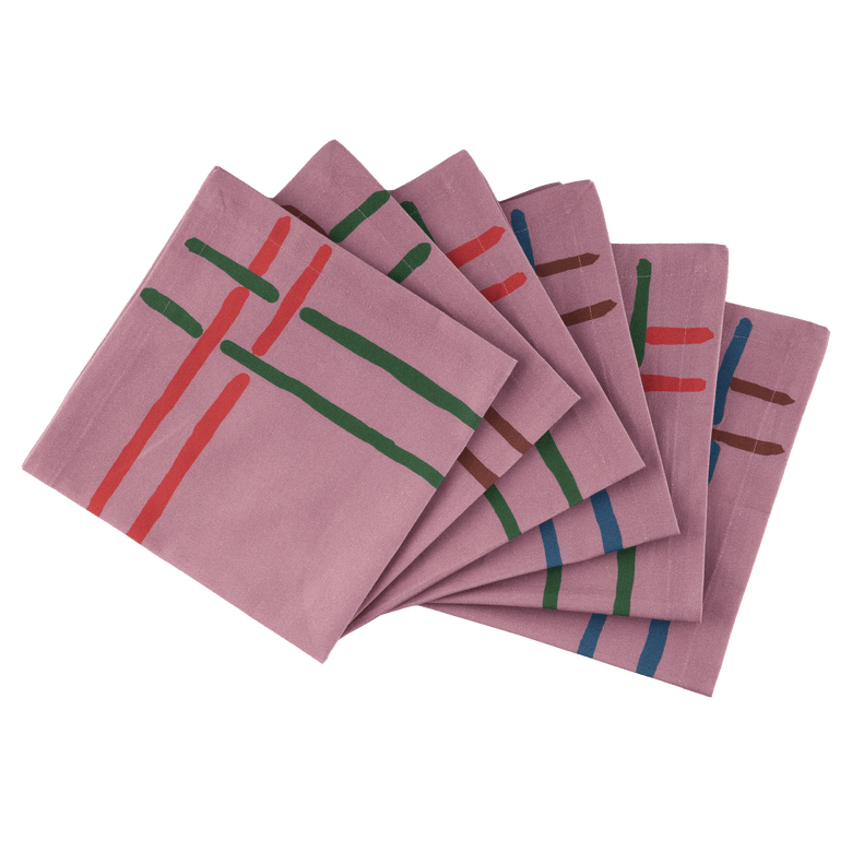 Napkins La Vie En Rose - Set of 6