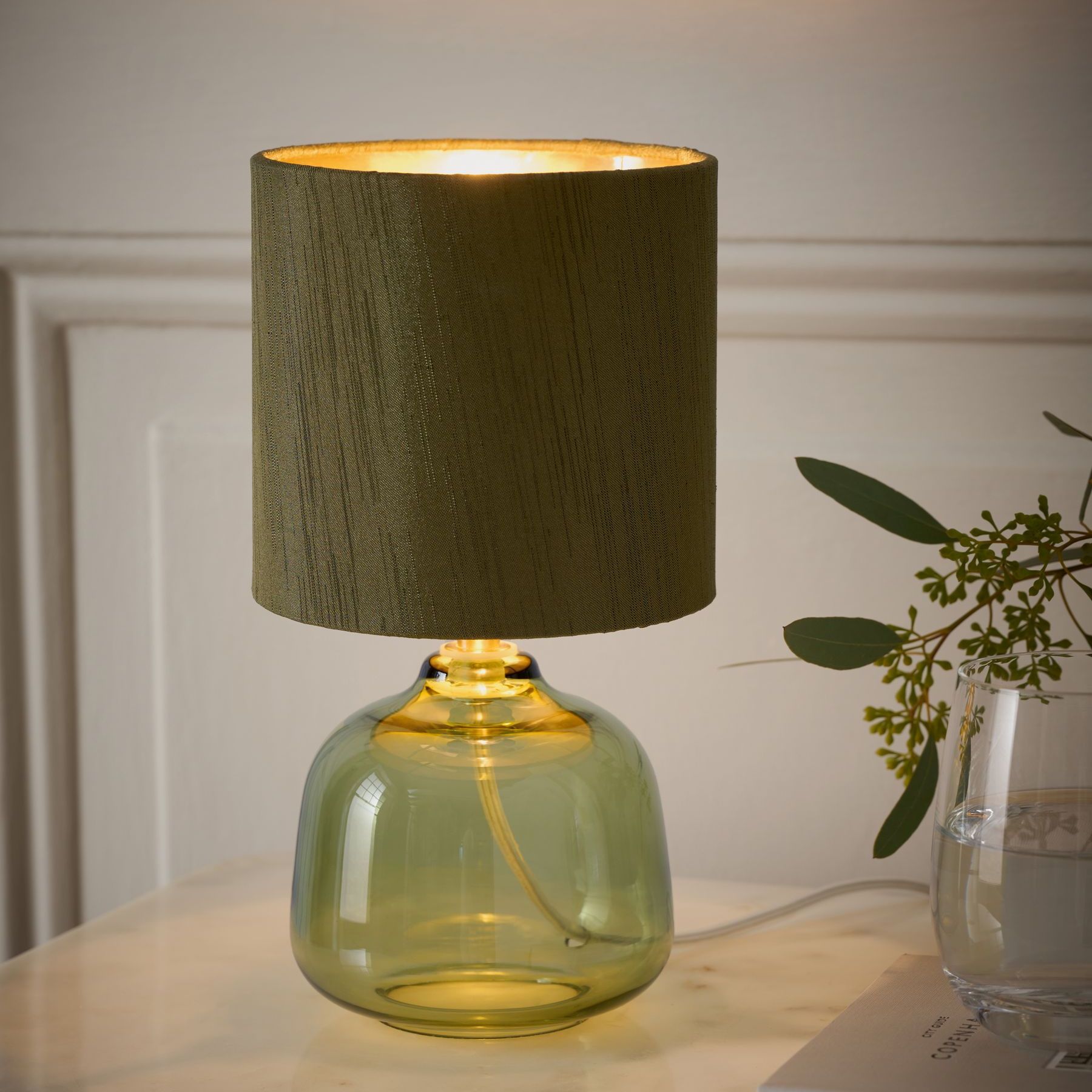 Green Connor Bedside Table Lamp