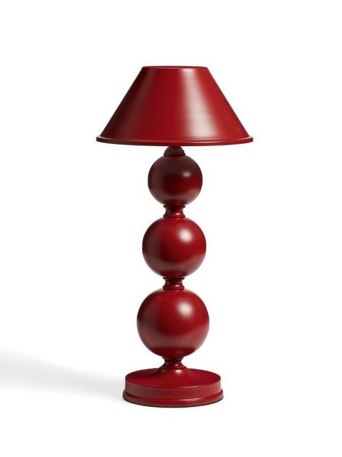 Triya Wireless Table Lamp and Shade - Red
