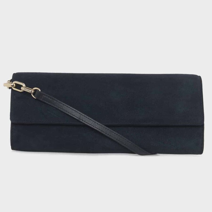 Evesham Suede Clutch Bag