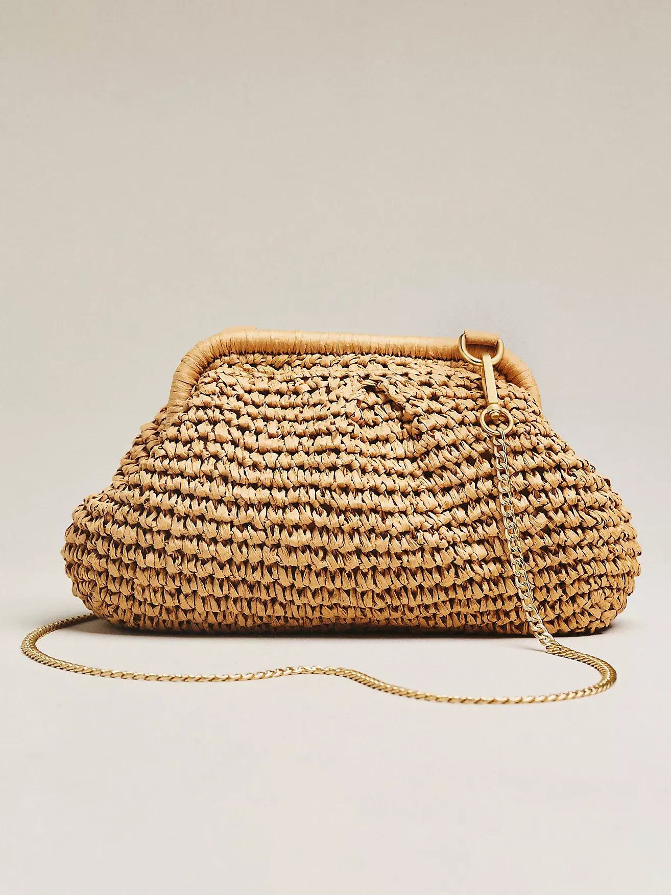 L Space Harmony Raffia Clutch