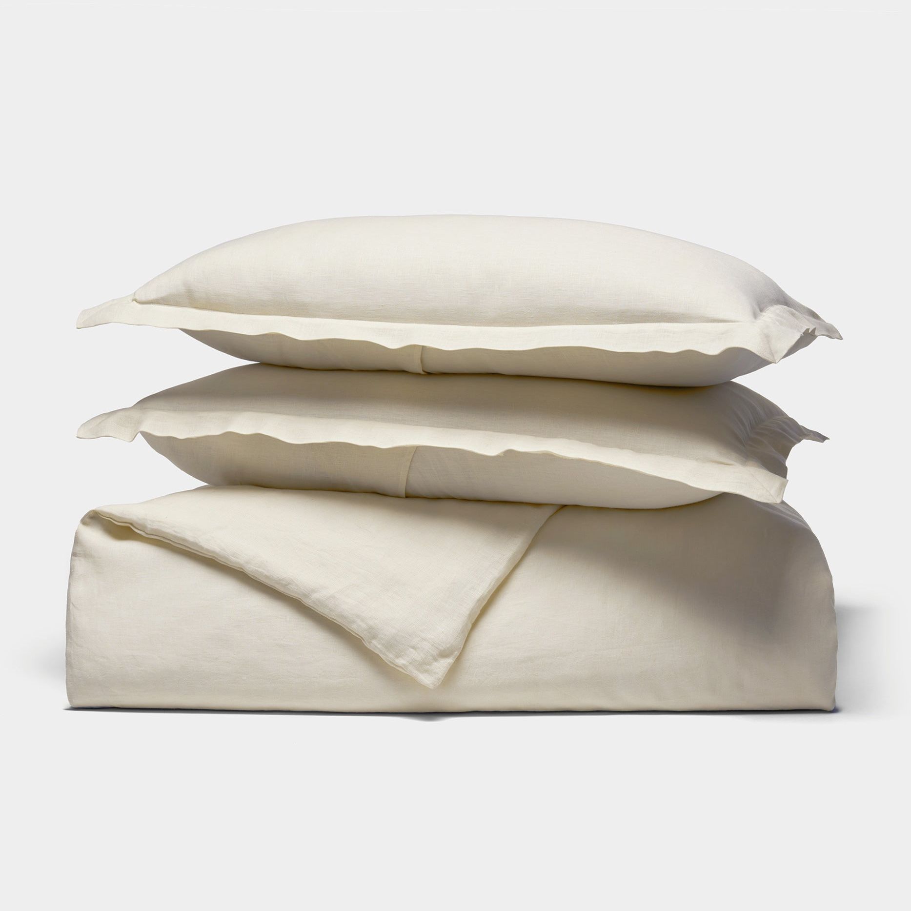 Linen Duvet Set - Flax / Twin