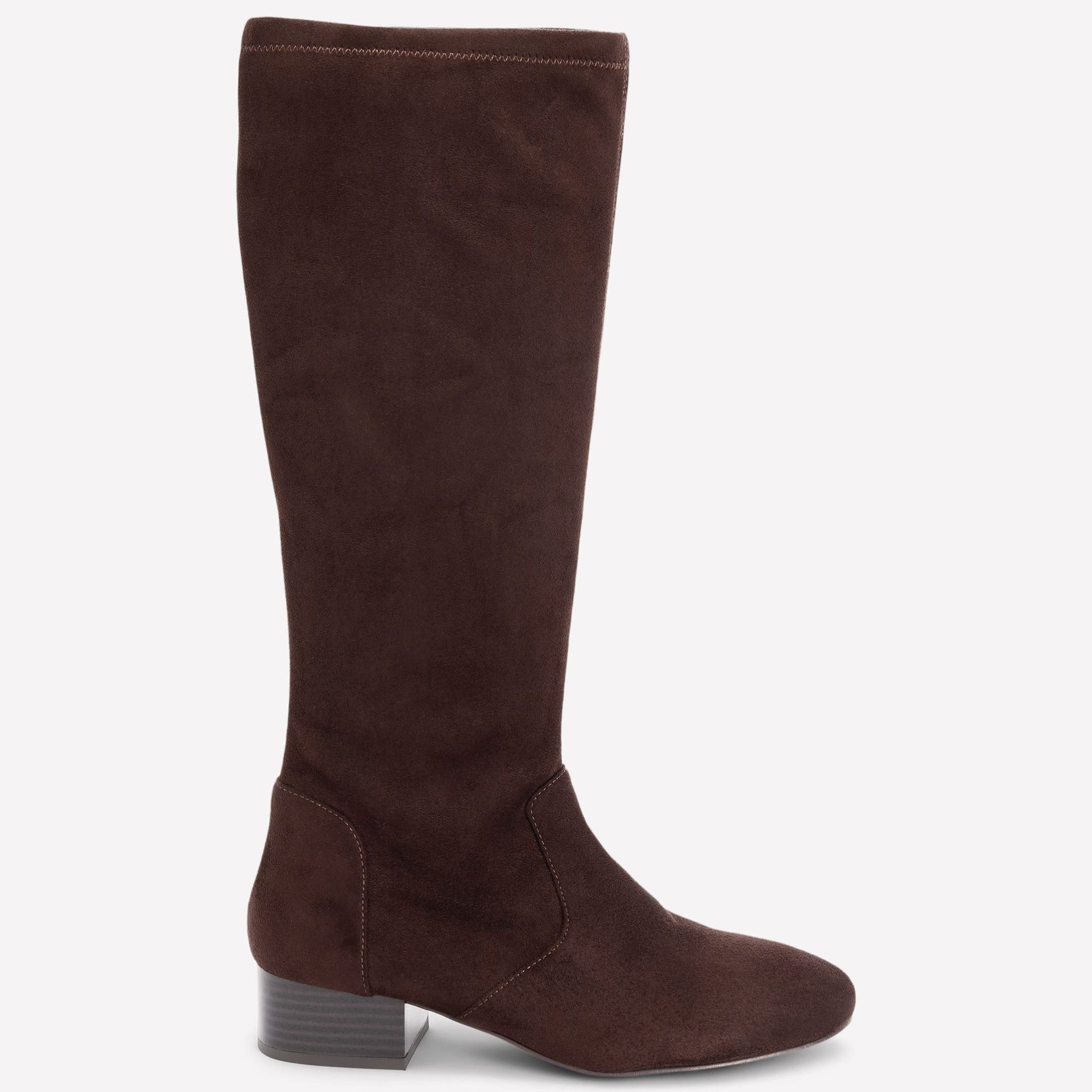 Flat Stretch Boots-Chocolate