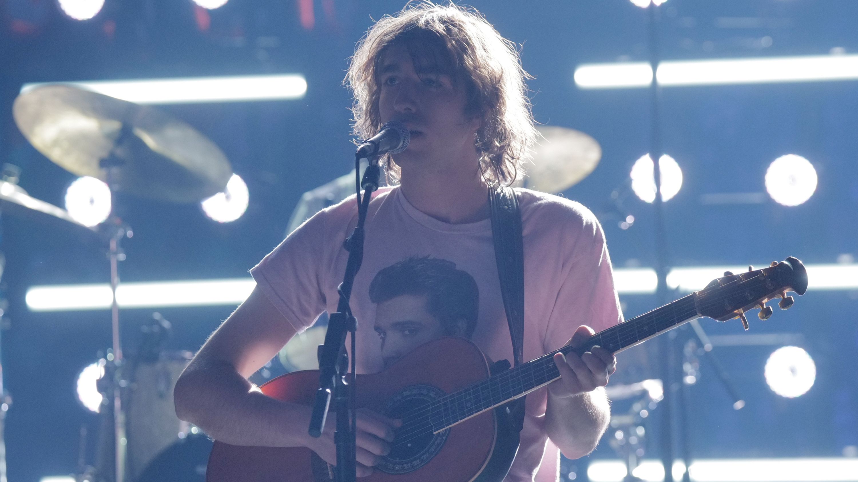 JIMMY KIMMEL LIVE! "Jimmy Kimmel Live!" airs every weeknight at 11:35 p.m. ET and features a diverse lineup of guests that include celebrities, athletes, musical acts, comedians and human interest subjects, along with comedy bits and a house band. The guests for Wednesday, October 1 included Emily Blunt ("The Smashing Machine"), Ebon Moss-Bachrach ("Marvel&amp;amp;apos;s The Fantastic Four: First Steps" digital release), Big Daddy Kane sits in with Cleto and the Cletones and musical guest Geese. ({Disney/{Photographer})&amp;nbsp;GEESE (Photo by Randy Holmes/Disney via Getty Images)